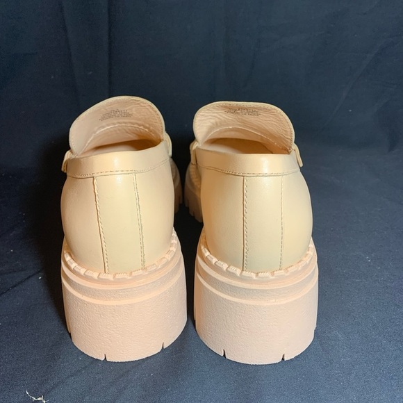 Free People Lyra Lug Sole Penny Loafer Shoes Women Size 8.5 Platform Chunky - Picture 2 of 8